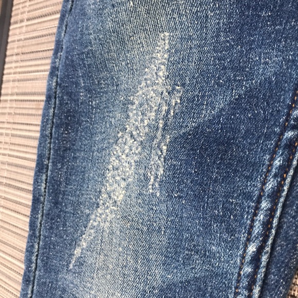 🔻Maje Distressed Patchwork Skinny Jeans Size 6 - Picture 8 of 12